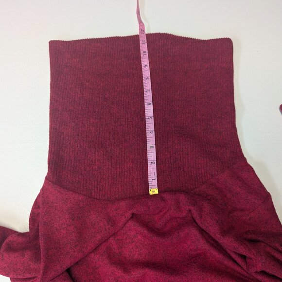 Apt. 9 Size Small (Slightly oversized) Red/Black Heathered Cowl Neck Sweater - Picture 13 of 13